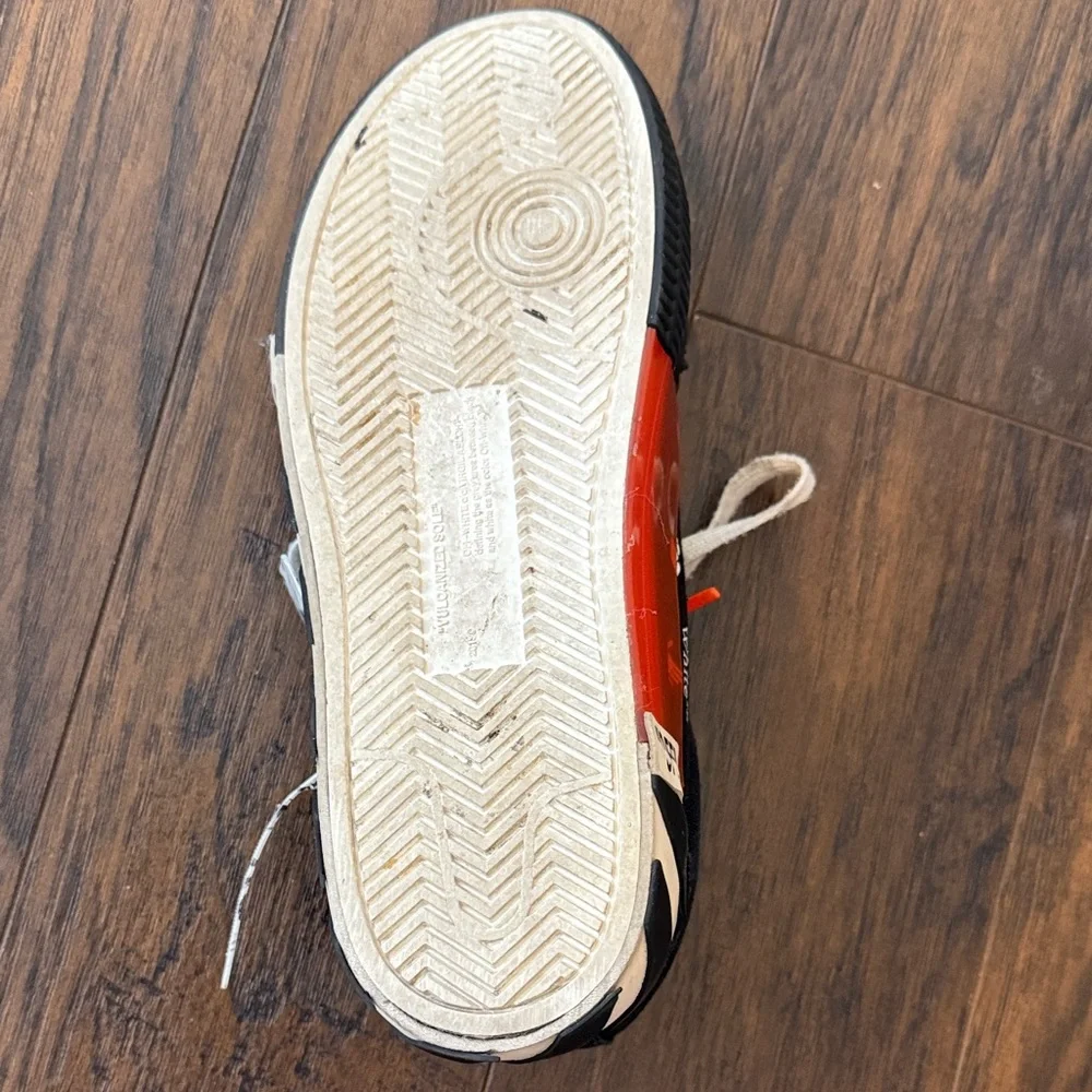 Off-White Black and White Striped Sneakers - Picture 8 of 10